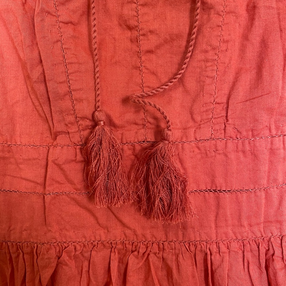 Ulla Johnson Red Ruffled Top - Picture 3 of 3